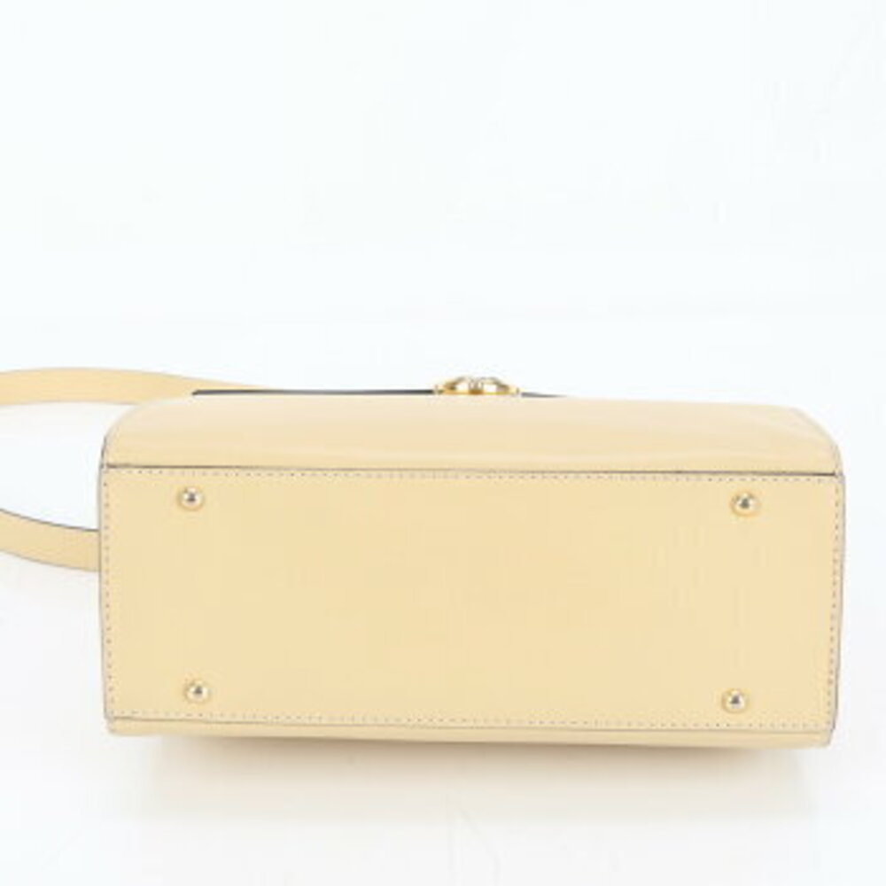 Celine leather shoulder bag hand top handles Beige Tan - Picture 5 of 9